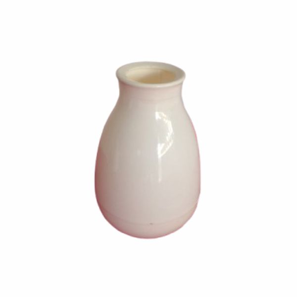 Vaso Branco Cogumelo 